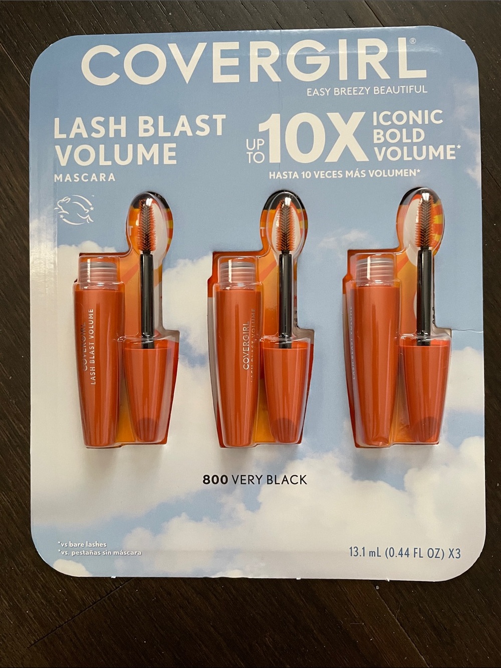 COVERGIRL Lash Blast Volume Mascara, Very Black (800) - Pack of 3